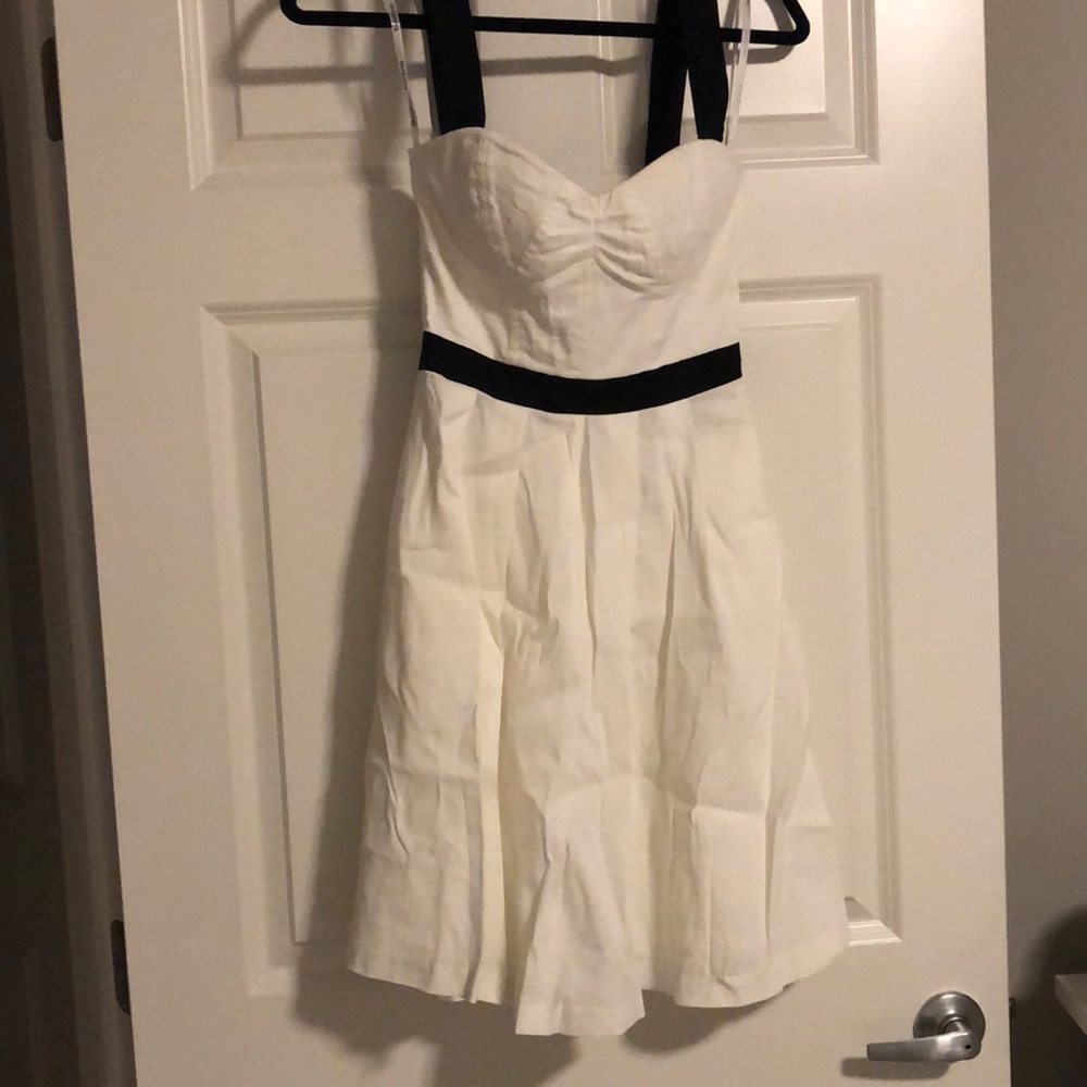 White and black Bebe dress